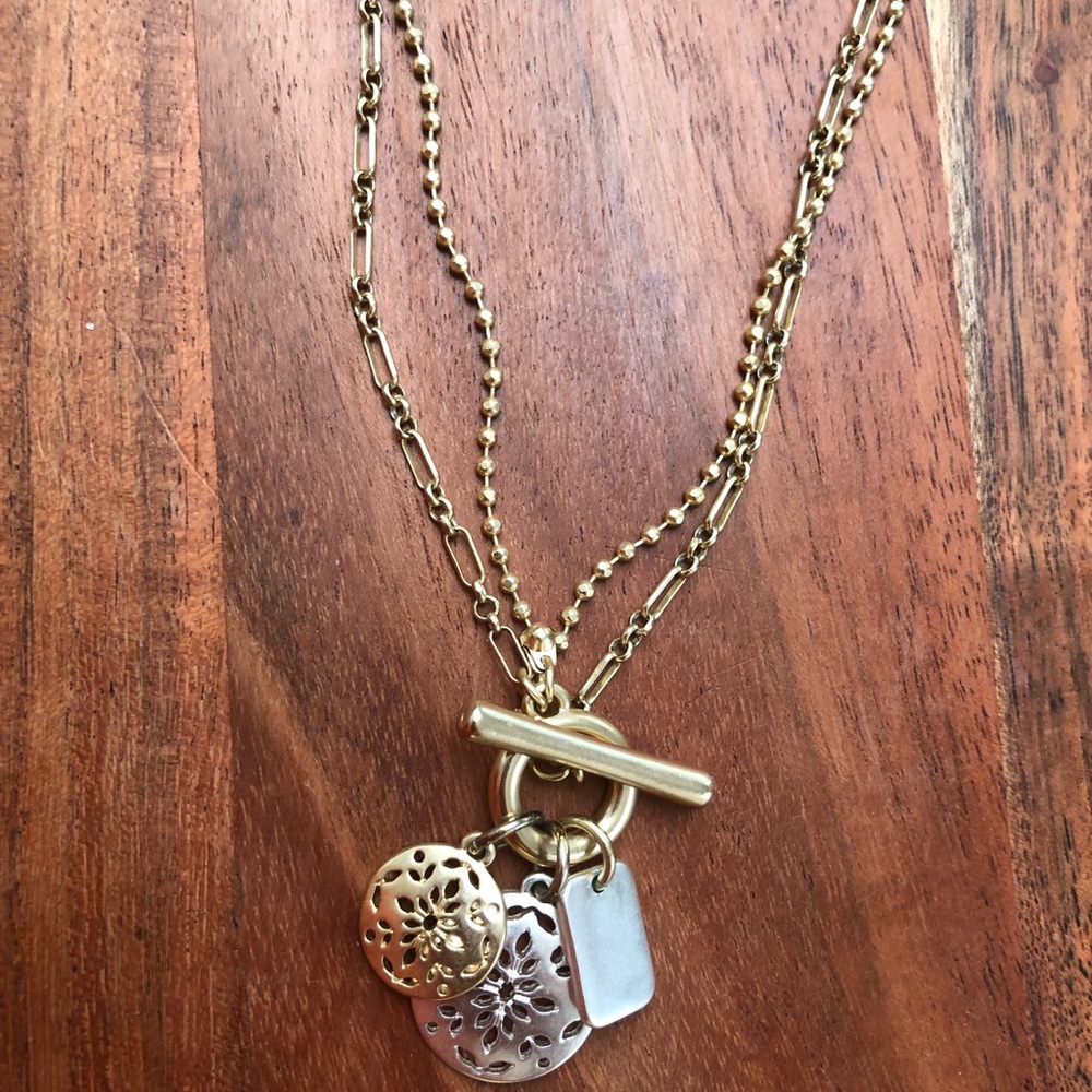 Lucky brand gold necklace